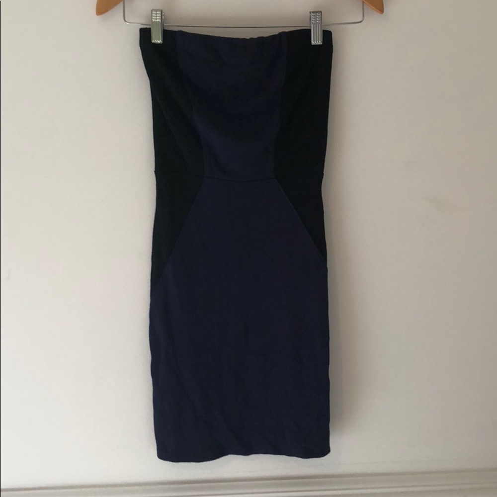 Red Haute Strapless Body Con